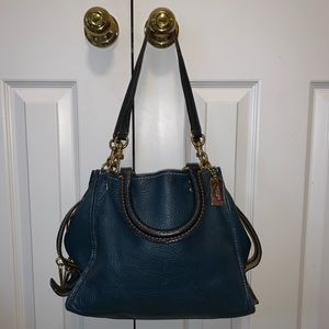 Coach 1941 Rogue pebbled leather bag in Mineral